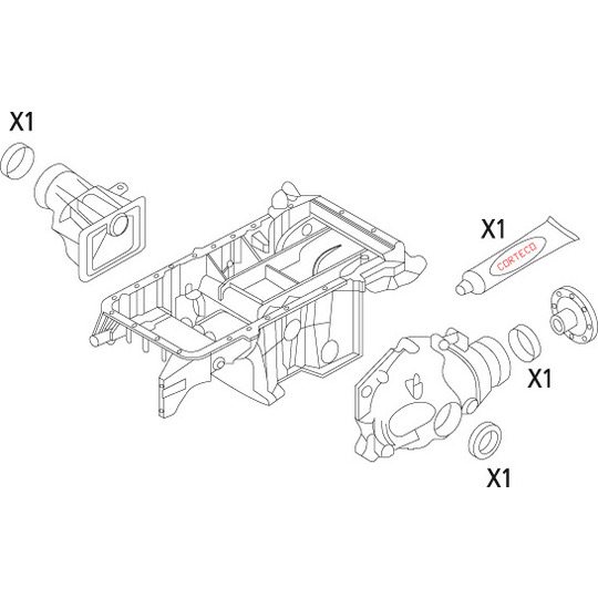 19535862 - Packningssats, differential 