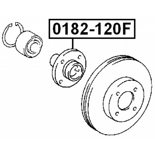 0182-120F - Wheel hub 