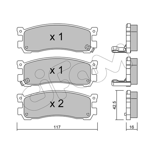 822-478-0 - Brake Pad Set, disc brake 