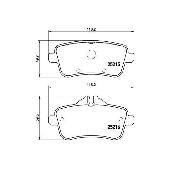 P 50 101 - Brake Pad Set, disc brake 