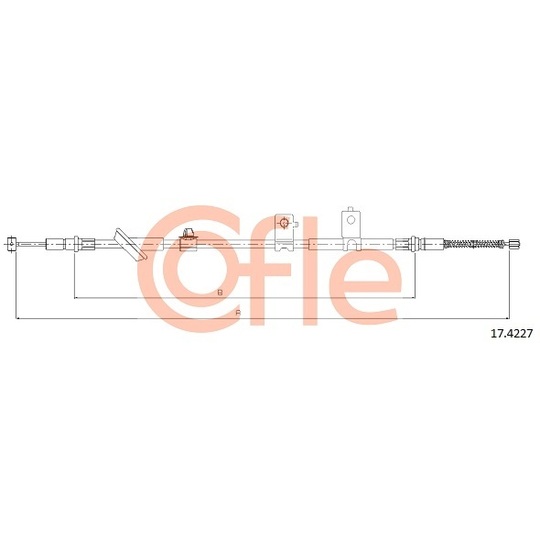 17.4227 - Cable, parking brake 