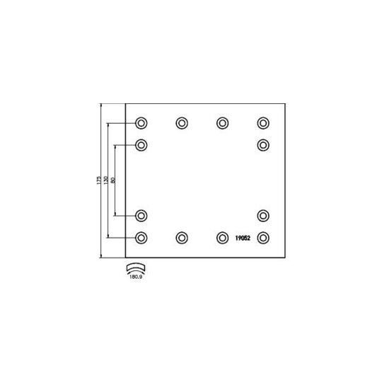 1905201 - Brake Lining Kit, drum brake 