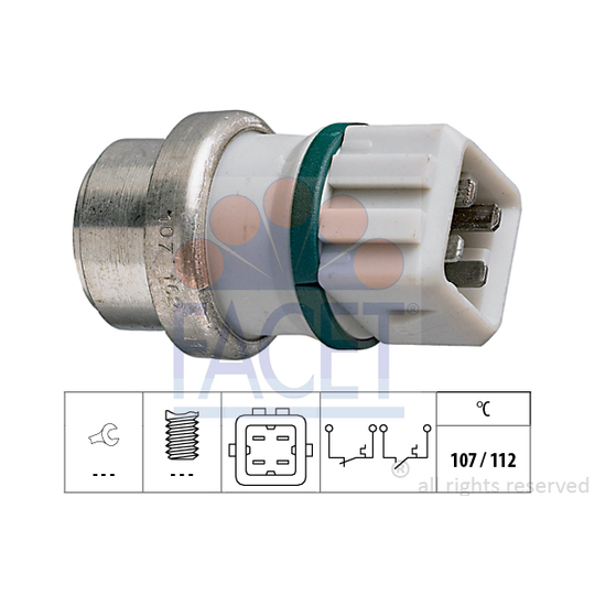 7.4104 - Temperature Switch, coolant warning lamp 