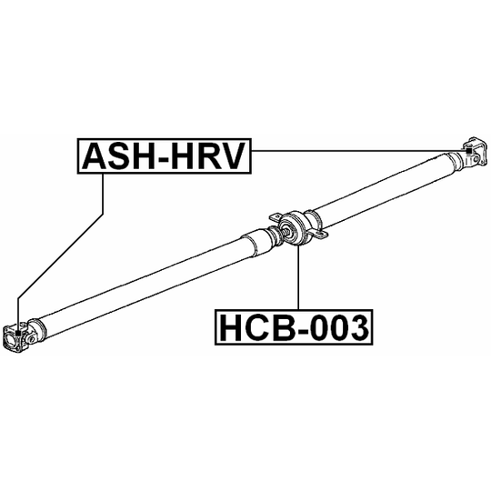 HCB-003 - Bearing, propshaft centre bearing 