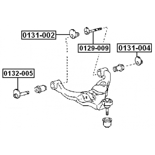 0129-009 - Camber Correction Screw 