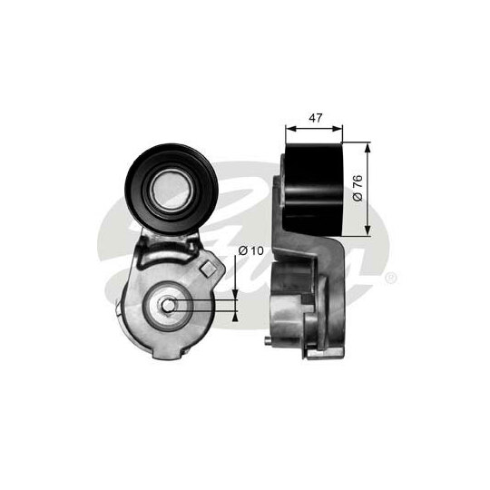 T38566 - Belt Tensioner, v-ribbed belt 