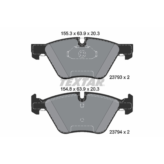 2379301 - Brake Pad Set, disc brake 
