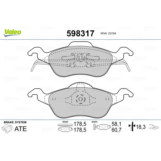 598317 - Brake Pad Set, disc brake 