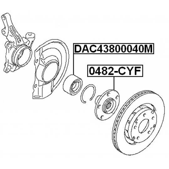 0482-CYF - Wheel hub 