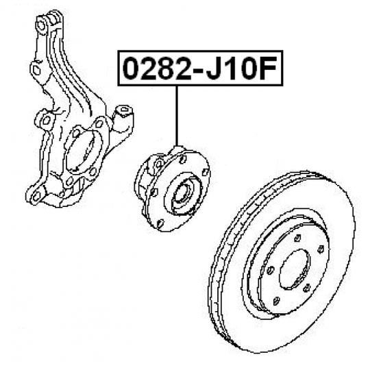 0282-J10F - Wheel hub 