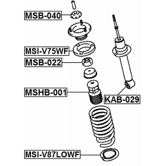 MSHB-001 - Protective Cap/Bellow, shock absorber 