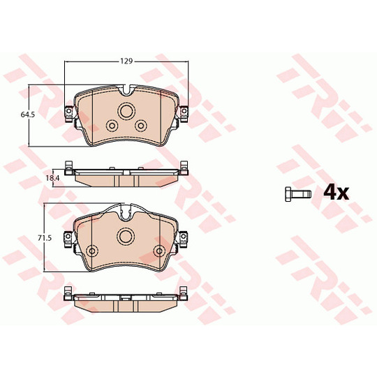GDB2087 - Brake Pad Set, disc brake 