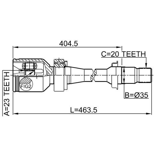 0111-SXM10RH - Joint, drive shaft 