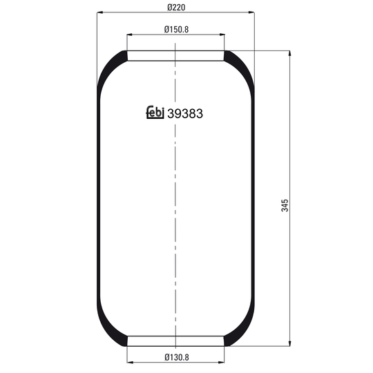 39383 - Boot, air suspension 