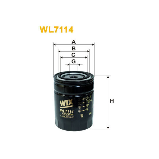 WL7114 - Oil filter 