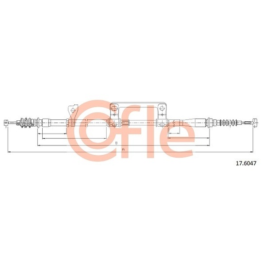 17.6047 - Cable, parking brake 