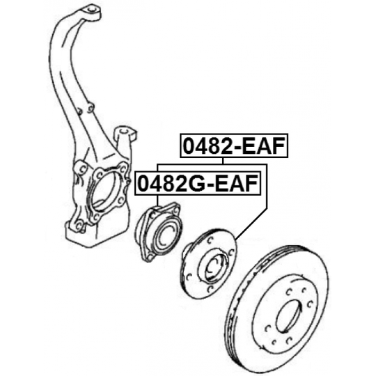 0482G-EAF - Wheel hub 