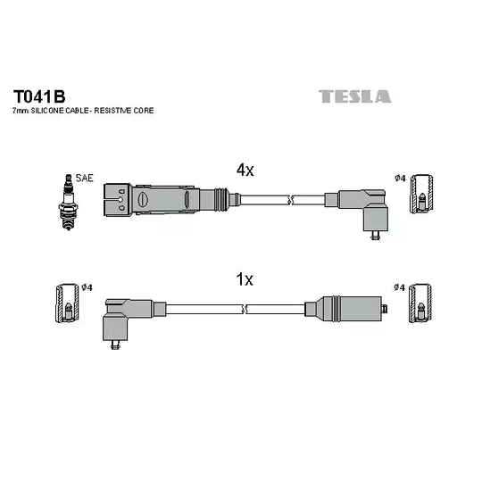 T041B - Ignition Cable Kit 