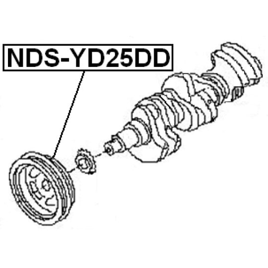NDS-YD25DD - Belt Pulley, crankshaft 