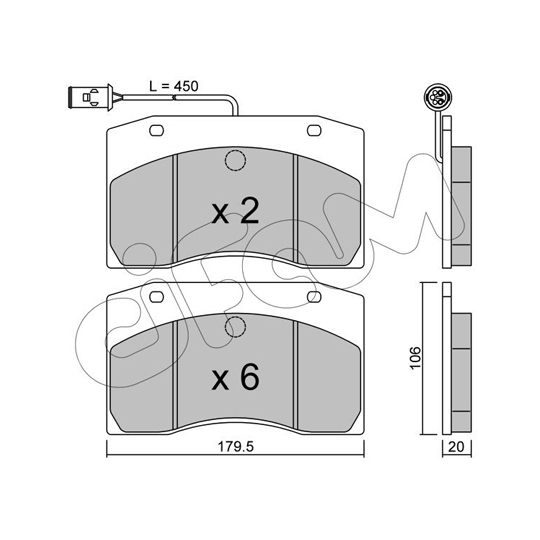 822-649-0 - Brake Pad Set, disc brake 