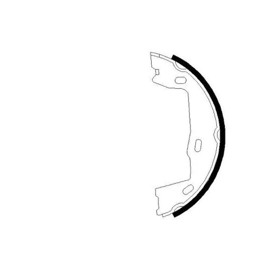 H8540 - Brake Shoe Set, parking brake 