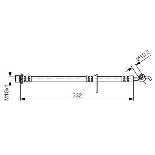 1 987 481 654 - Brake Hose 