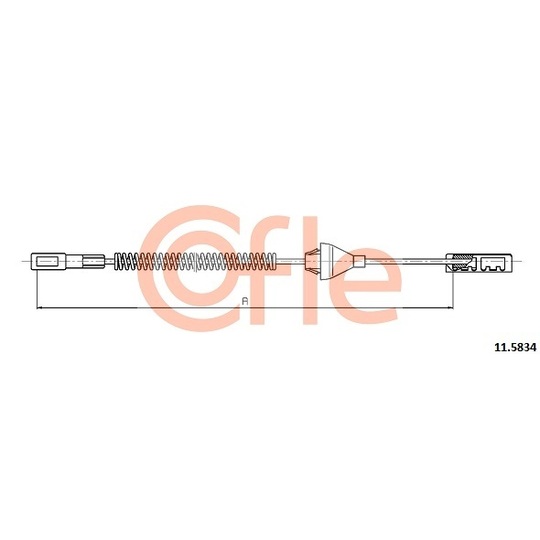 11.5834 - Cable, parking brake 