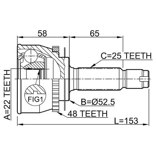 1210-012A48 - Joint, drive shaft 
