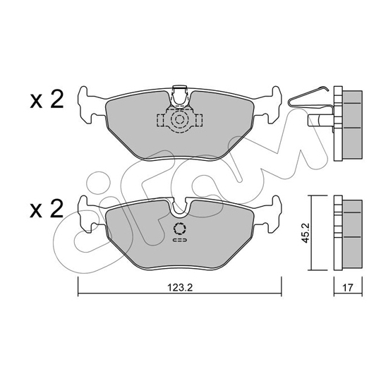 822-210-0 - Brake Pad Set, disc brake 