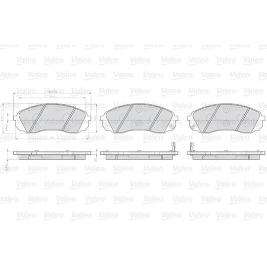 872597 - Brake Pad Set, disc brake 