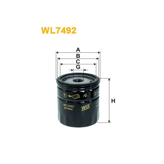 WL7492 - Oil filter 