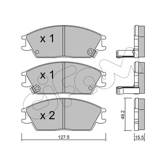 822-081-1 - Brake Pad Set, disc brake 