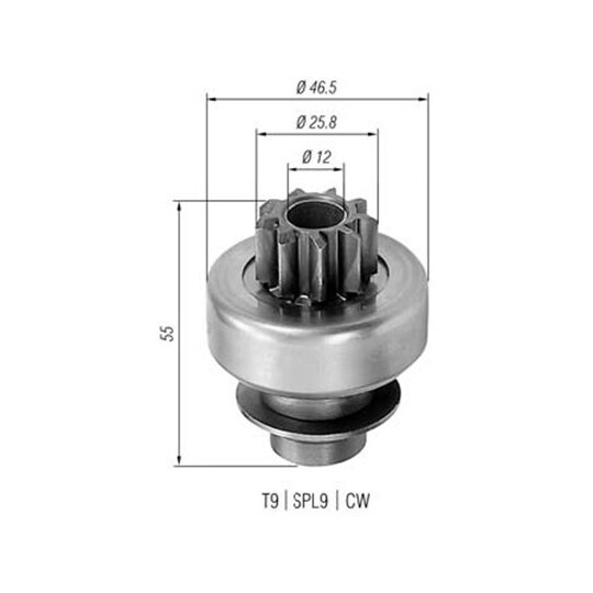 940113020405 - Starter pinion 