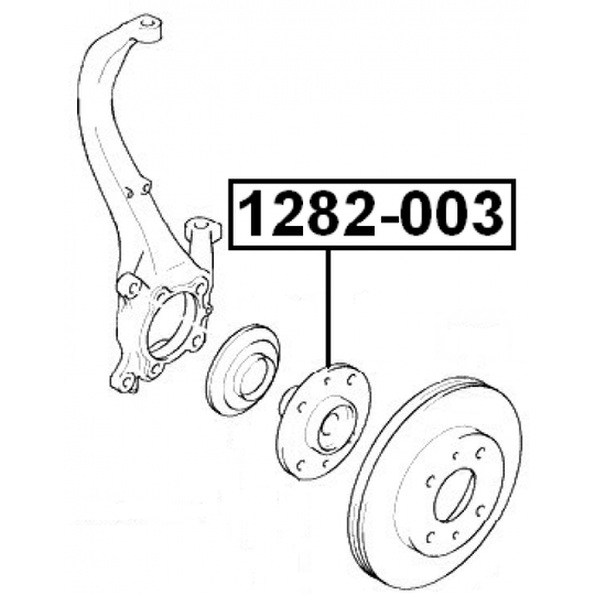 1282-003 - Wheel hub 