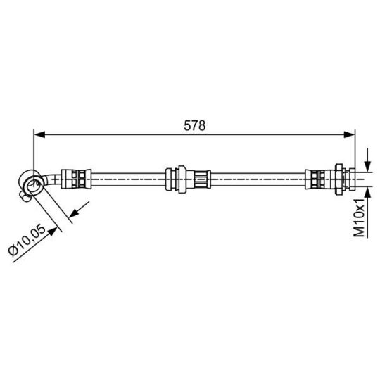 1 987 481 649 - Brake Hose 