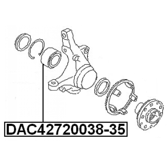 DAC42720038-35 - Hjullager 