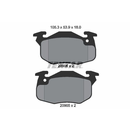 2090602 - Brake Pad Set, disc brake 