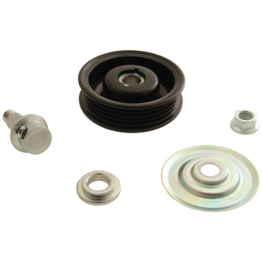 0187-HDJ100 - Tensioner Pulley, v-ribbed belt 