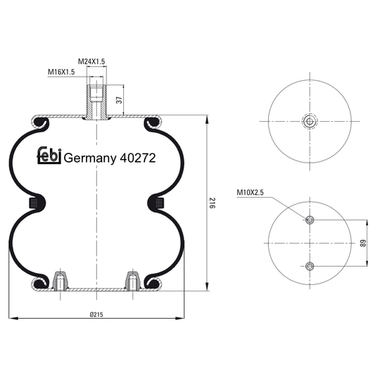 40272 - Boot, air suspension 