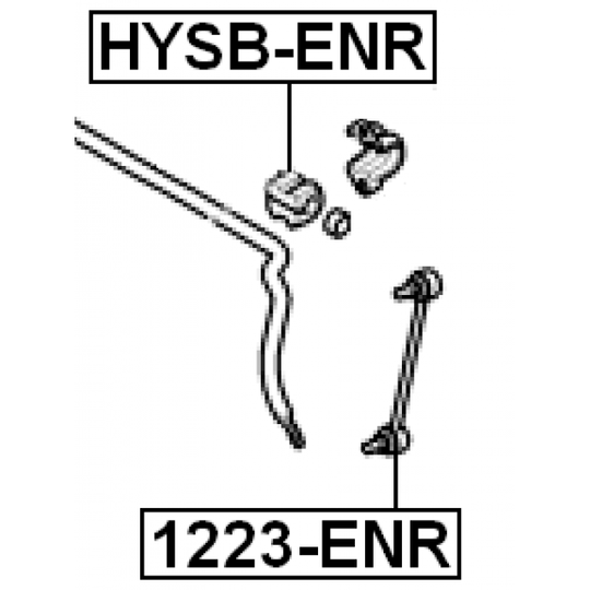 HYSB-ENR - Bussning, krängningshämmare 