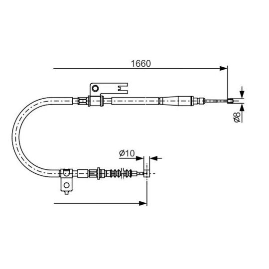 1 987 482 153 - Cable, parking brake 