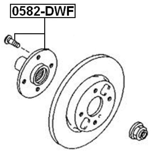 0582-DWF - Wheel hub 