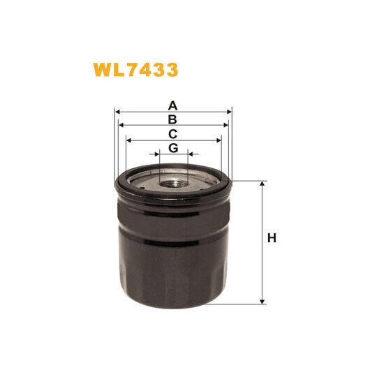 WL7433 - Oil filter 