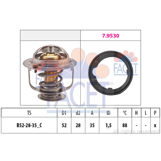 7.8489 - Thermostat, coolant 