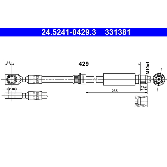 24.5241-0429.3 - Brake Hose 