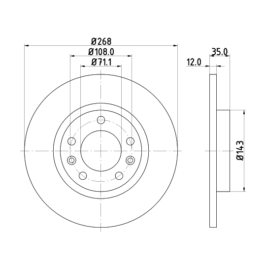 MDC2608 - Brake Disc 