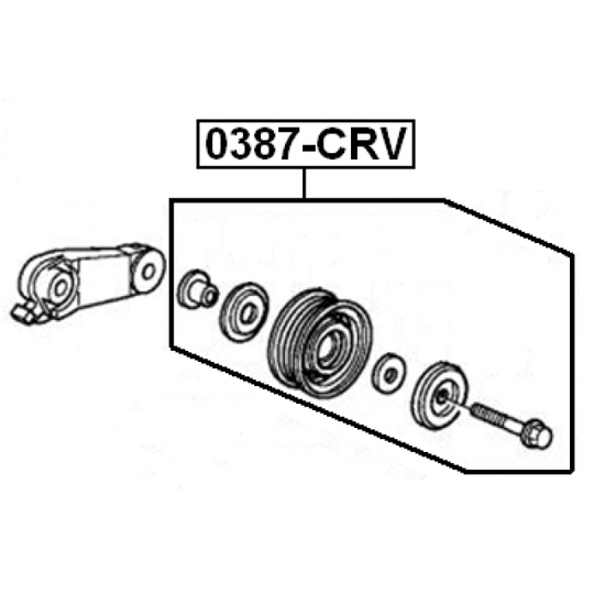 0387-CRV - Spännrulle, aggregatrem 