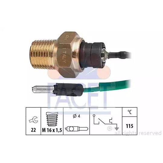 7.4003 - Temperature Switch, coolant warning lamp 