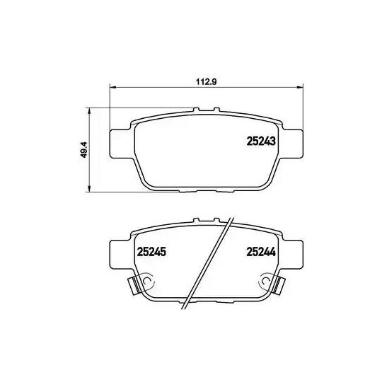 P 28 067 - Brake Pad Set, disc brake 