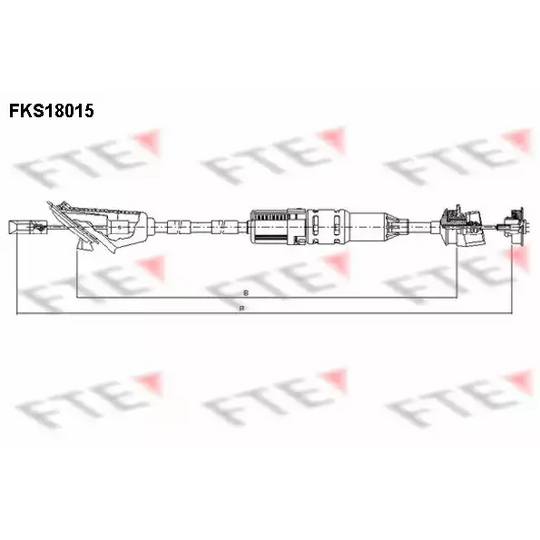 FKS18015 - Clutch Cable 